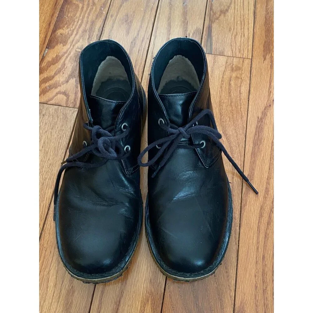 Men's UGG Leighton Black Leather Chukka Boots S/N 3275‎ Size 8